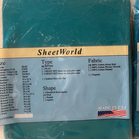 Brand New Stokke Baby Crib Sheet from Sheetworld - Picture 2 of 2